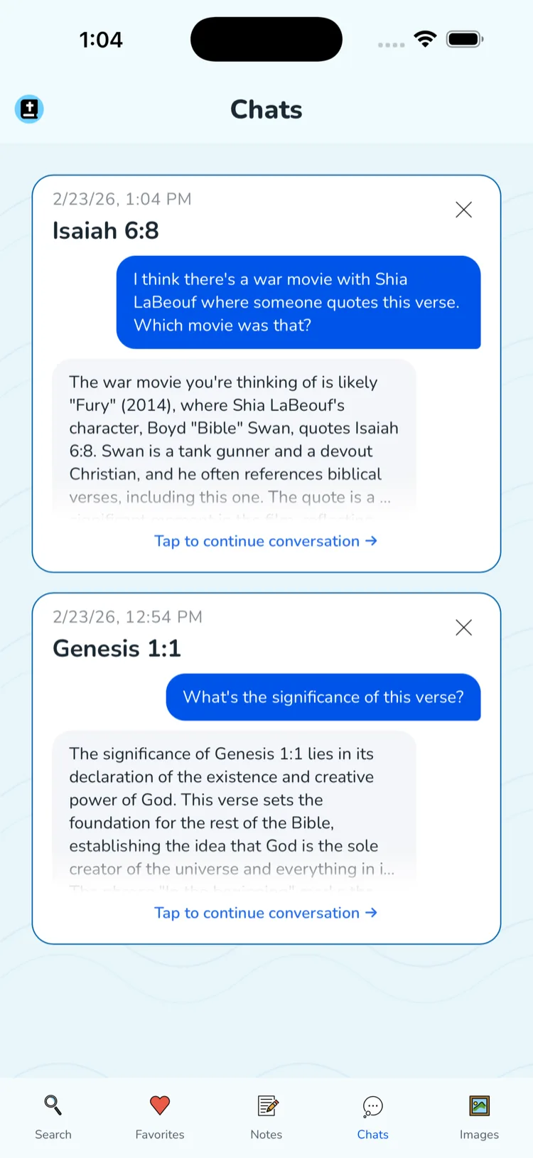 AI Chat screenshot